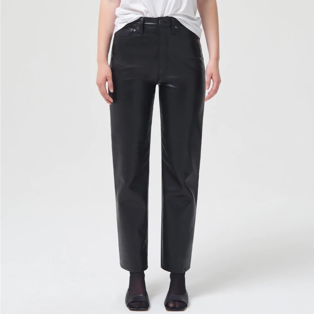 Agolde 90’s Pinch Recycled Leather Pant - 24 - Detox